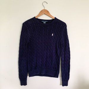 Ralph Lauren Navy Knit Sweater